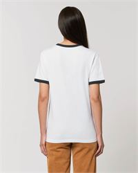 T-SHIRT CON BORDI IN CONTRASTO UNISEX 155 g/m²